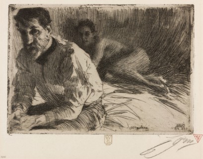 Augustus Saint Gaudens II (Saint Gaudens and his model), 1897, Anders Zorn, Swedish, 1860-1920,