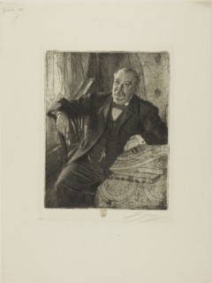 Grover Cleveland I, 1899, Anders Zorn, Swedish, 1860-1920, Sweden, Etching on ivory laid paper, 226