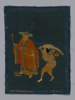 Panel (Furnishing Fabric), Kangxi Period, Qing dynasty (1644–1911), 1800/50, China, One of four