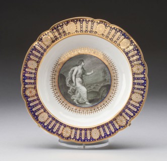 Soup Plate from the Hope Service Made for the Duke of Clarence, c. 1792, Worcester Porcelain