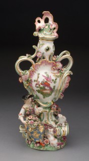 Potpourri Vase with Shepherdess, 1760/65, Chelsea Porcelain Manufactory, London, England, c.