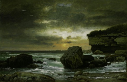 A Marine, c. 1874/75, George Inness, American, 1825–1894, United States, Oil on canvas, 76.8 × 114
