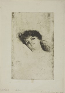 Mary, 1884, Anders Zorn, Swedish, 1860-1920, Sweden, Etching on off-white laid paper, 220 x 138 mm