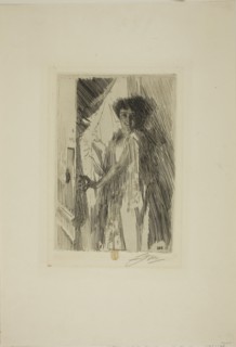 Rosita Mauri, 1889, Anders Zorn, Swedish, 1860-1920, Sweden, Etching on ivory laid paper, 220 x 149