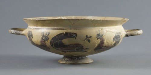 Kylix (Drinking Cup), about 560/550 BC, Greek, Corinth, Attributed to the Workshop of the