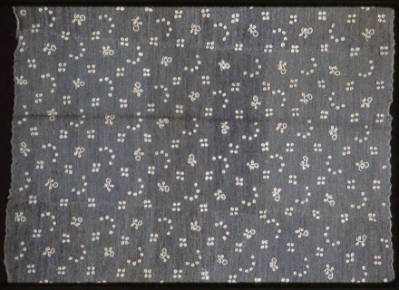 Panel, 1801/50, France, Linen, needle lace of a type known as "Point d'Alençon