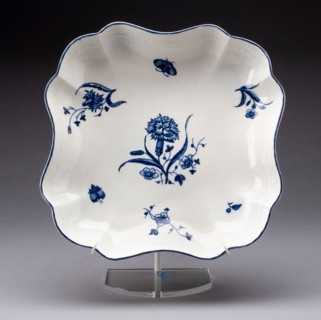 Dish, c. 1755, Worcester Porcelain Factory, Worcester, England, founded 1751, Worcester, Soft-paste