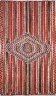 Sarape, 1750/1800, Mexico, possibly Saltillo, México, Cotton and wool, slit and single dovetail