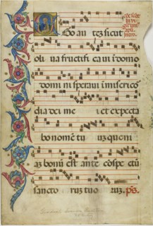 Saint Peter in a Historiated Initial E from a Gradual, 15th century, Italian, Italy, Manuscript