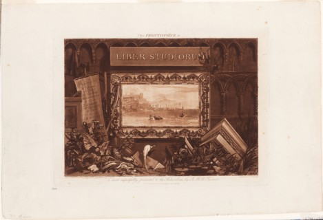 The Frontispiece to Liber Studiorum, Published May 23, 1812, Joseph Mallord William Turner