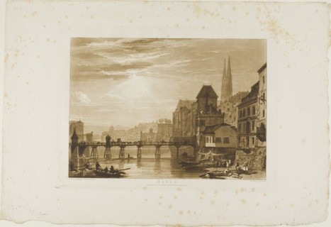 Basle, plate 5 from Liber Studiorum, published 1807, Joseph Mallord William Turner (English,
