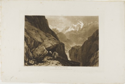 Mount Saint Gothard, plate 9 from Liber Studiorum, published February 20, 1808, Joseph Mallord