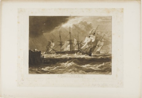 Ships in a Breeze, plate 10 from Liber Studiorum, published February 20, 1808, Joseph Mallord