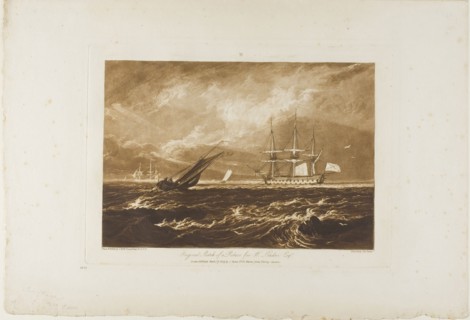 The Leader Sea Piece, plate 20 from Liber Studiorum, published March 29, 1809, Joseph Mallord