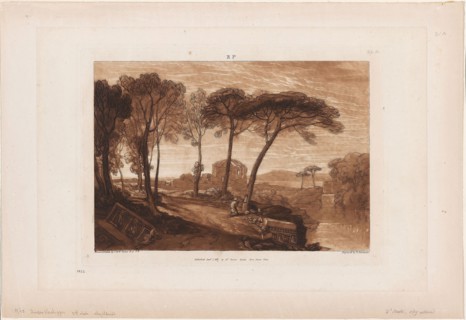 The Temple of Minerva Medica, plate 23 from Liber Studiorum, published January 1, 1811, Joseph