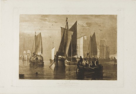 Calm, plate 44 from Liber Studiorum, Published April 23, 1812, Joseph Mallord William Turner,