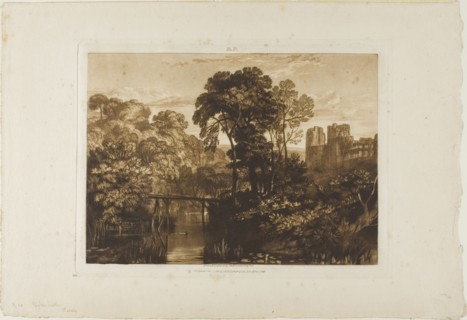 Berry Pomeroy Castle, plate 58 from Liber Studiorum, published January 1, 1816, Joseph Mallord