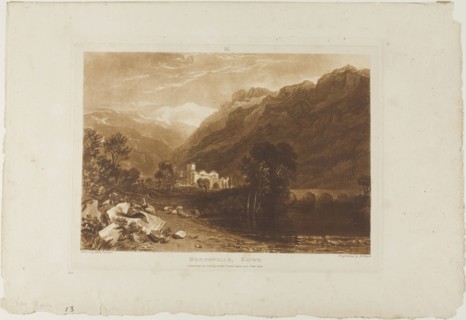 Bonneville, plate 64 from Liber Studiorum, published January 1, 1816, Joseph Mallord William Turner
