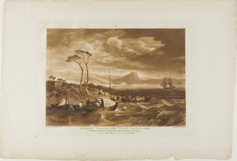 Inverary Castle and Town, plate 65 from Liber Studiorum, published January 1, 1816, Joseph Mallord