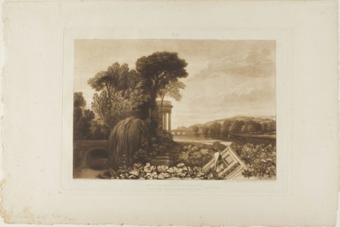 Isis, plate 68 from Liber Studiorum, published January 1, 1819, Joseph Mallord William Turner,