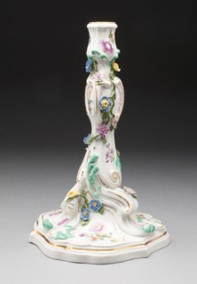Candlestick, 18th century, Meissen Porcelain Manufactory, German, founded 1710, Meissen, Hard-paste
