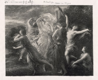 Dance of the Trojans, 1893, Henri Fantin-Latour, French, 1836-1904, France, Lithograph in black on