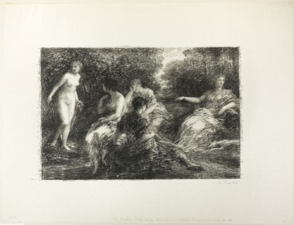 Bathing Women, third large plate, 1896, Henri Fantin-Latour, French, 1836-1904, France, Lithograph