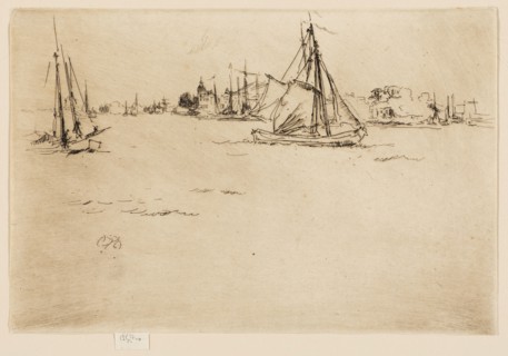 Dordrecht, 1886, James McNeill Whistler, American, 1834-1903, United States, Etching and drypoint