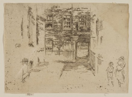 Gray’s Inn Place, 1887, James McNeill Whistler, American, 1834-1903, United States, Etching and