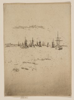 Return to Tilbury, 1887, James McNeill Whistler, American, 1834-1903, United States, Etching and