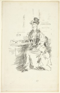 La Jolie New Yorkaise, 1894, James McNeill Whistler, American, 1834-1903, United States, Transfer