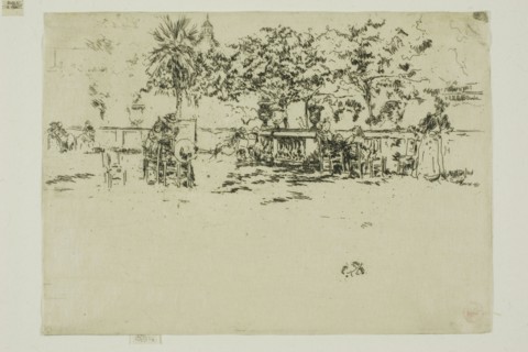 Little Terrace, Luxembourg Gardens, 1889/90, James McNeill Whistler, American, 1834-1903, United