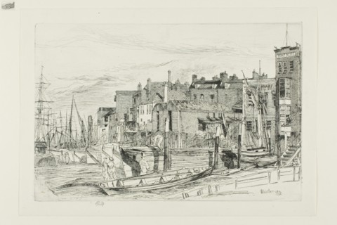 Thames Police, 1859, James McNeill Whistler, American, 1834-1903, United States, Etching and