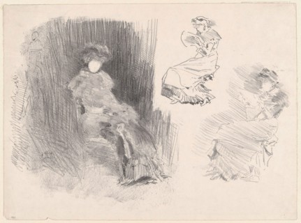 Reading, 1879, published 1887, James McNeill Whistler, American, 1834-1903, United States,