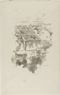 Vitré: The Canal, 1893, James McNeill Whistler, American, 1834-1903, United States, Transfer