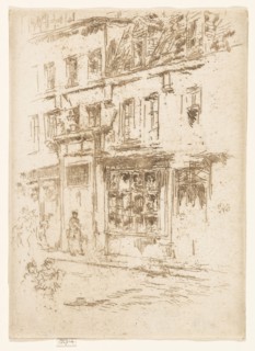 Petite Rue au Beurre, Brussels, 1887, James McNeill Whistler, American, 1834-1903, United States,