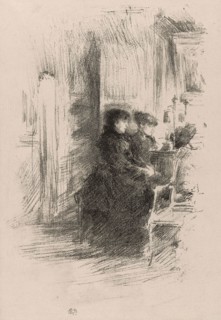 The Duet, 1894, James McNeill Whistler, American, 1834-1903, United States, Transfer lithograph in