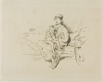 Mother and Child, No. 2, 1891/95, James McNeill Whistler, American, 1834-1903, United States,