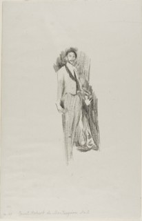 Count Robert de Montesquiou, 1894, Beatrix Godwin Whistler, English, 1857-1896, England, Lithograph