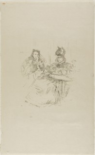 Afternoon Tea, 1897, James McNeill Whistler, American, 1834-1903, United States, Transfer
