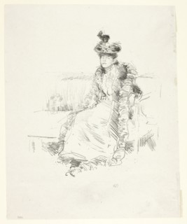 A Lady Seated, 1893, James McNeill Whistler, American, 1834-1903, United States, Lithograph, in