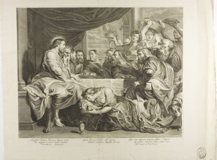 Mary Magdalene at the Feet of Jesus in the Home of Simon the Pharisee, n.d., Michiel Natalis