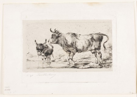 The Cow and Ass, 1849, Charles Meryon (French, 1821-1868), after Philip Jacques de Loutherbourg
