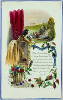 Silent Love (valentine), c. 1840, Unknown Artist, English, 19th century, England, Lithograph with