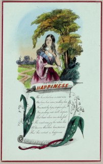 Return of Happiness (valentine), c. 1840, Unknown Artist, English, 19th century, England,