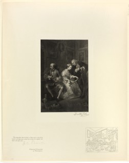 Marriage à la mode (detail), from Old English Masters, 1897, printed 1902, Timothy Cole (American,