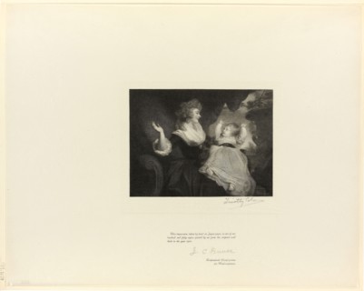 Duchess of Devonshire and child, from Old English Masters, 1897, printed 1902, Timothy Cole