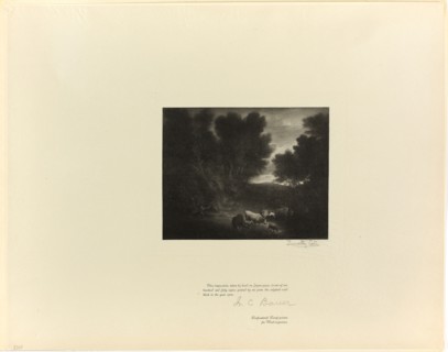 The Watering Place, from Old English Masters, 1897, printed 1902, Timothy Cole (American, born