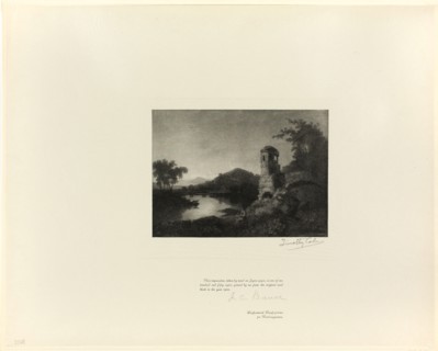 Cicero’s villa, from Old English Masters, 1898, printed 1902, Timothy Cole (American, born England,