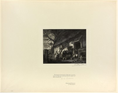 The Halt, from Old English Masters, 1900, printed 1902, Timothy Cole (American, born England,